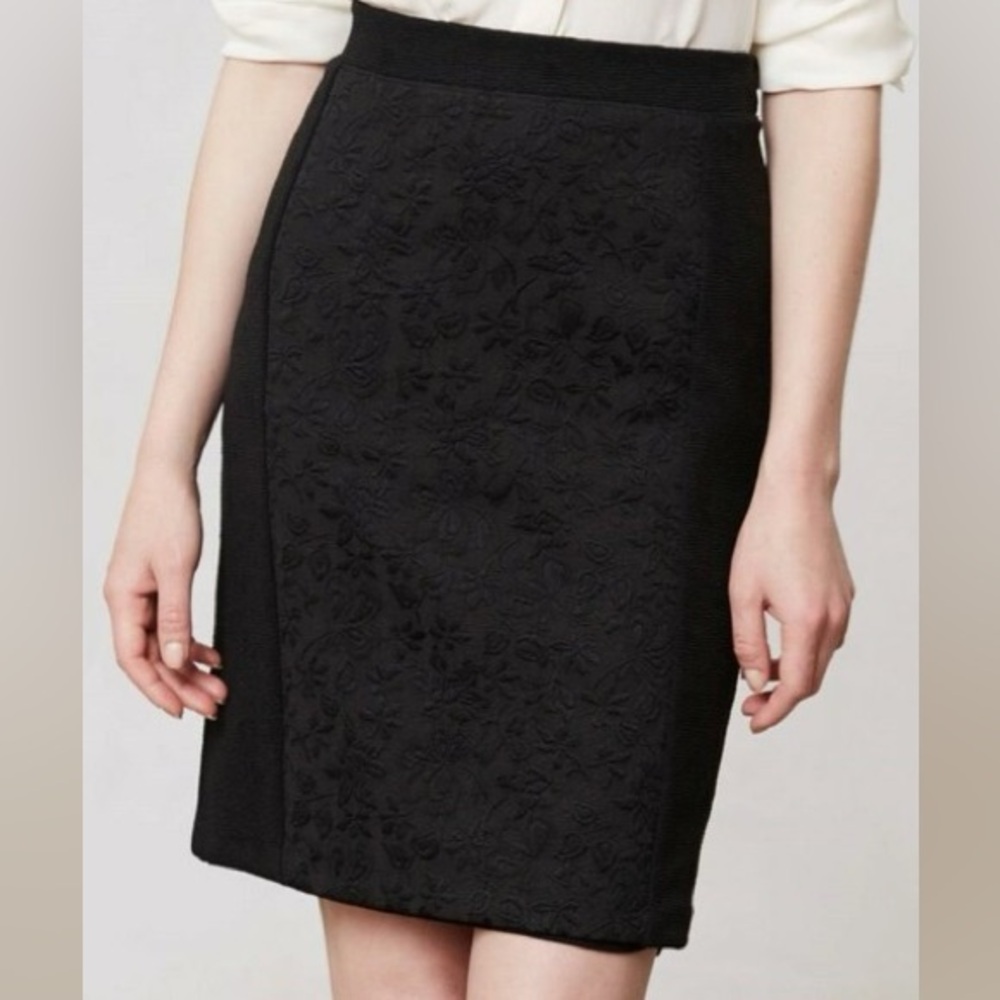 Anthropologie Moulinette Soeurs Piana Skirt in Black NWT Size 8